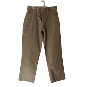 Duluth Flex Fire Hose Tan Chinos Relaxed Fit 5-Pocket Pants Size 36x32